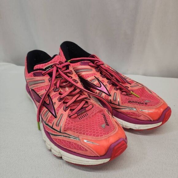 Brooks Women's Size 8.5 Transcend Ultimate Ride Pink Running Shoes HH - Picture 1 of 10